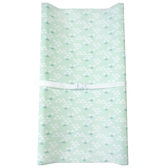 
Happyflute custom portable printed cotton baby diaper changing mat pad for baby 