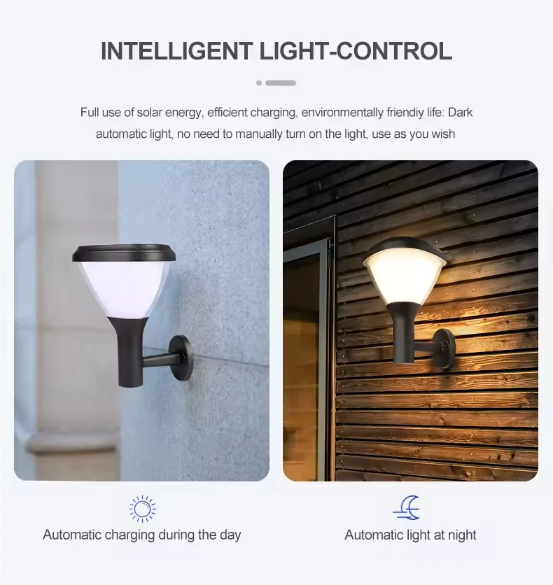 Outdoor Solar Panel Wall light Street Garden Decoration Solar lamps outdoor LED Lights energy saving lamp garden lights