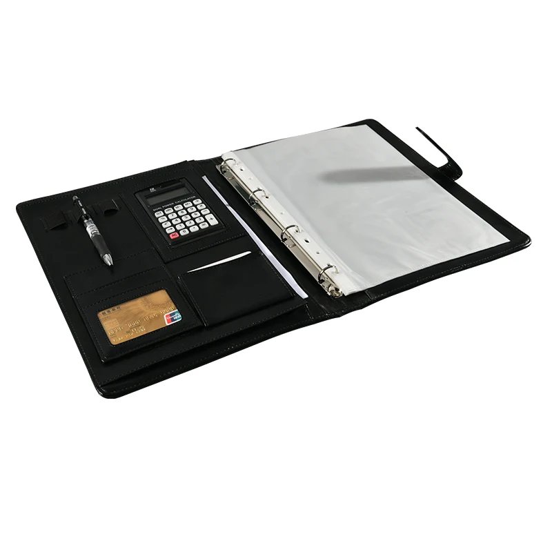 
Leather File Holder A4 Presentation Padfolio Hardcover Folders Portfolio Folder 