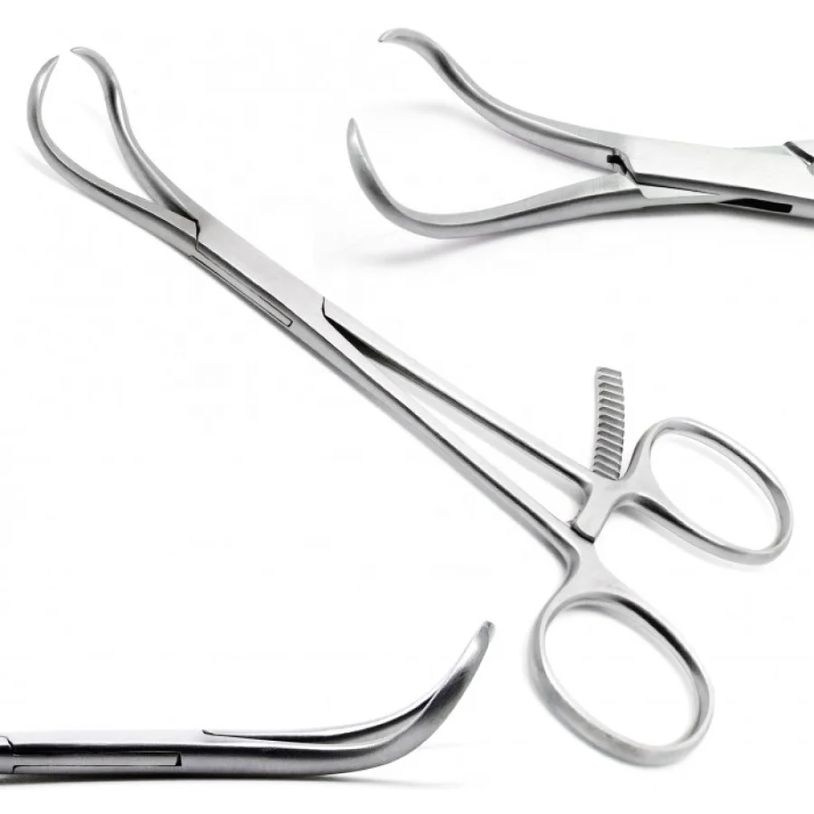 Bone Reduction Forceps 5.5 Orthopedic Curved Surgical Long Ratchet Stainless Steel Disposable Medical Grade Quality Instruments