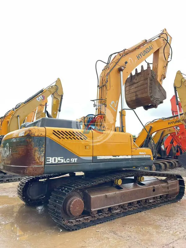 Hyundai 305-9T used excavator excavadora backhoe  30 ton in stock crawler digger hydraulic machine secondhand low price cheap