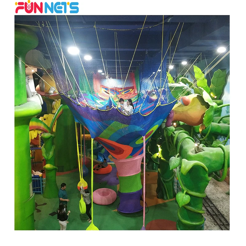 
Swing Nets Rope Climbing Playground Colorful Rope Netting Tunnel Soft Play for baby swing 