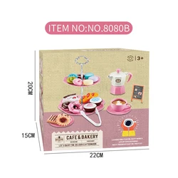 Afternoon Tea Set For Kids Pretend Play Toys Sweet Treats Coffee Machine Tea Party Role And Play For Boys And Girls