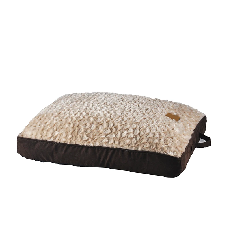 Comfortable Most Popular New Design Breathable Fluffy Rectangular Dog Bed With Short Plush Shaggy Non-slip Bottom Dog Bed