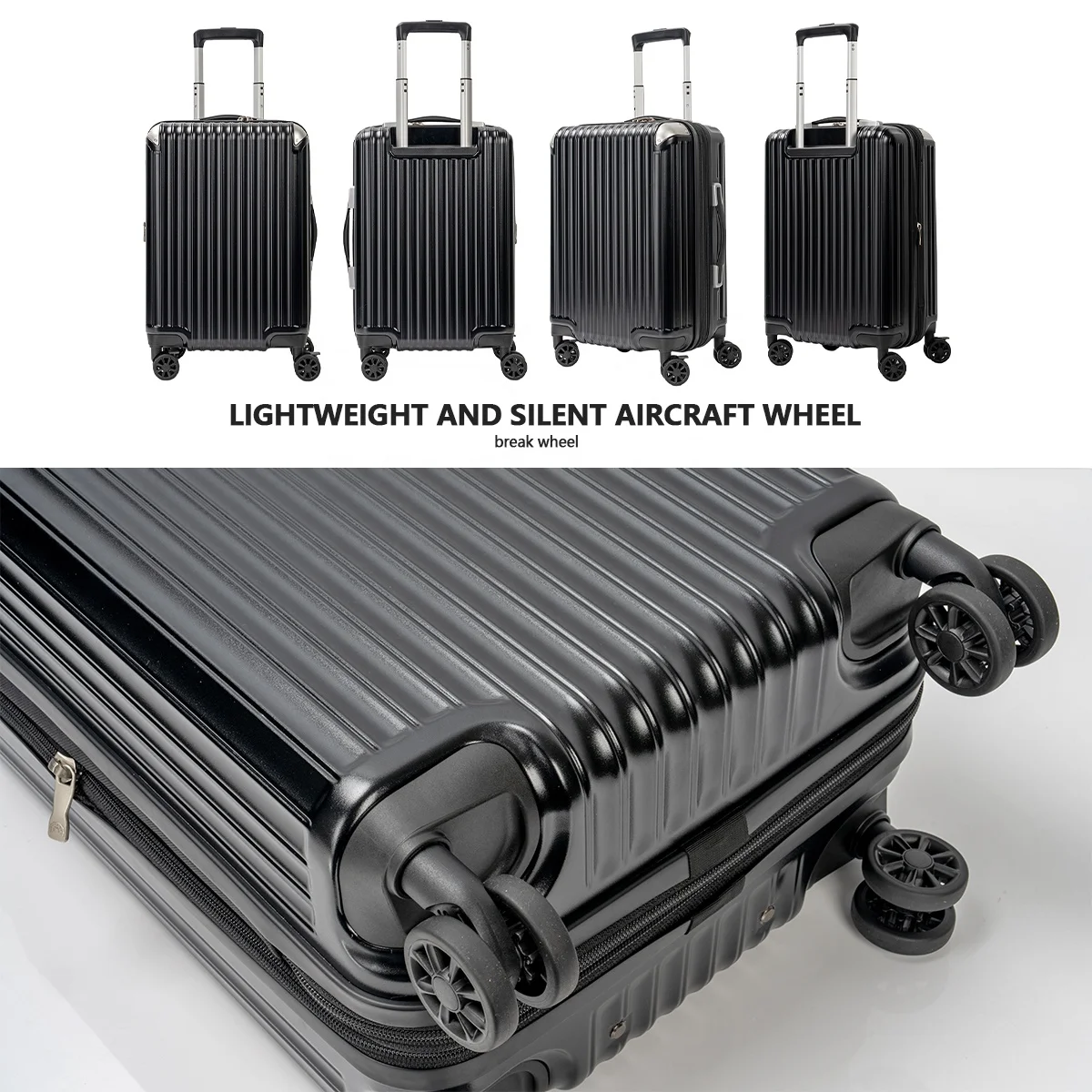New Design Travel Suitcase with Silent Caster Carry-Ons large capacity luggage