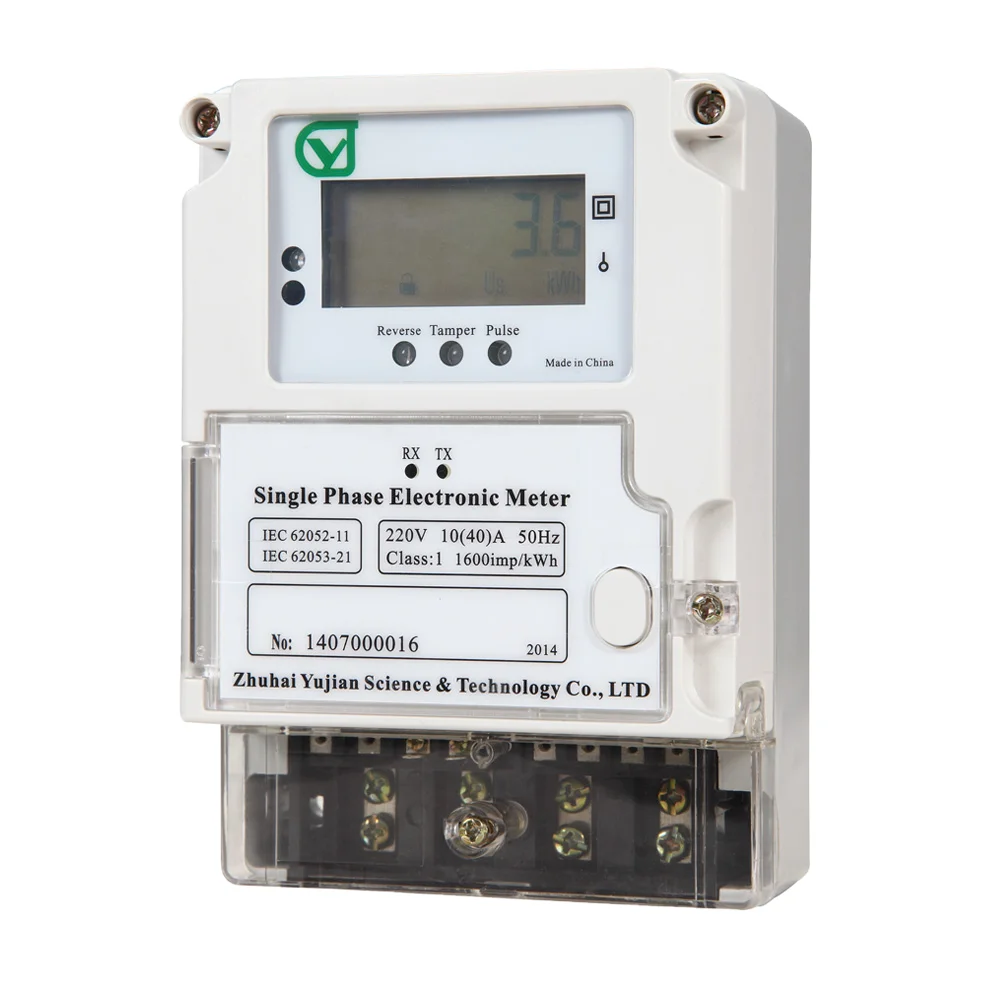 
Single-phase digital electric panel dc voltage meter single phase postpaid electricity meter with LCD display 