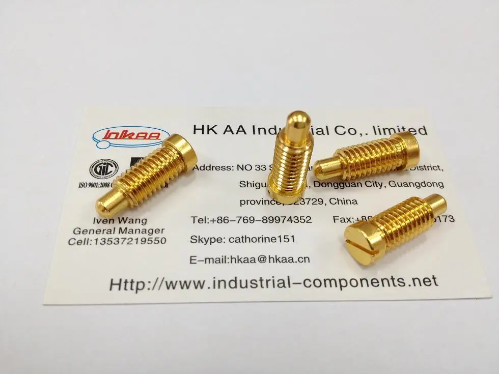 Cnc Custom Pogo Pin Magnetic Pogo Pin Connector 2 pin Male And Female