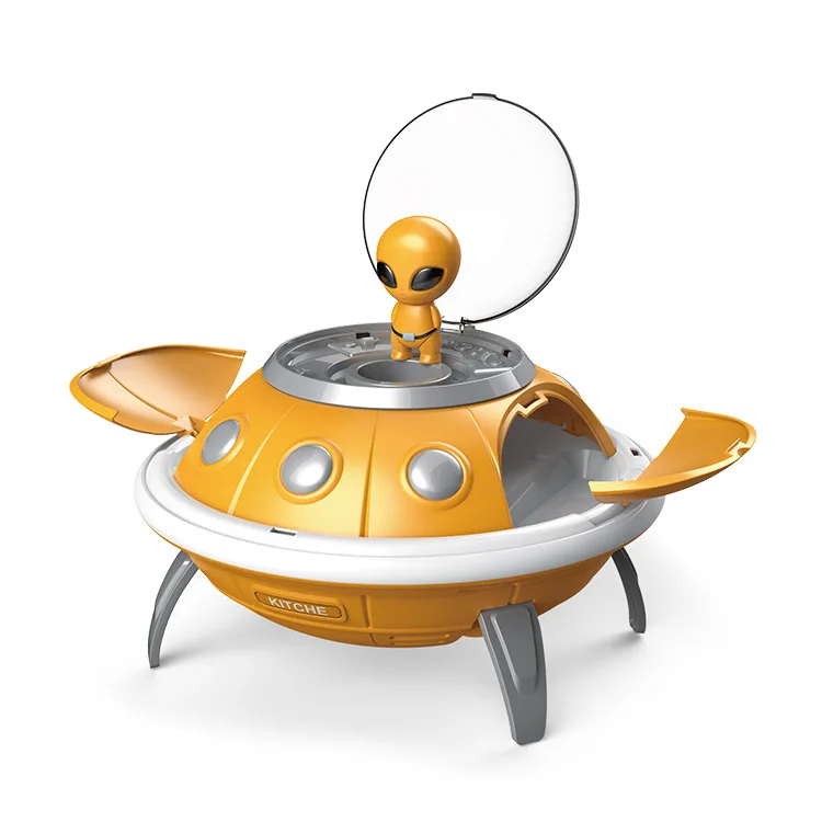 Wholesale Children Pretend Play Sets Toy Food Cooking Girls Set Kids Mini Girl Plastic Miniature UFO Kitchen Play set Toys