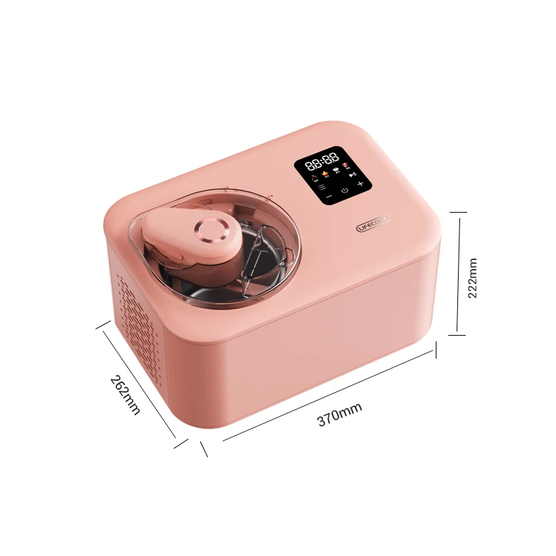 Home Ice Cream Dessert Maker Ice Small Cream Machine Maker with Compressor