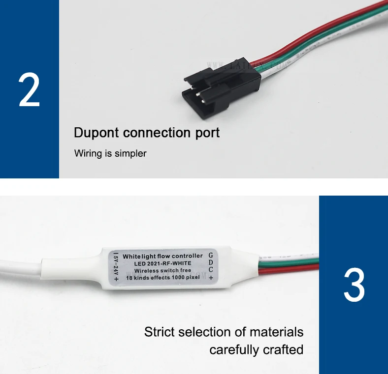 DC12-24V беспроводной 3 ключа пульт дистанционного управления затемнения Диммер контроллер для бега в погоне за цветная (RGB) Светодиодная лента с usb-питанием переключатель