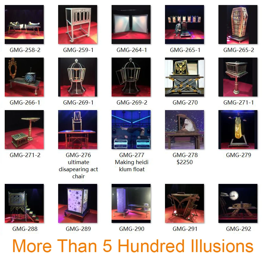 Stage Performance Equipment Show Magic Acting Escape From Fire Cage Stage Magic Illusions Show GMG-115