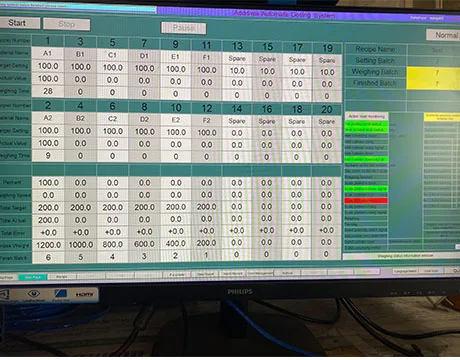 Sincere Service Fully Automatic Mixing Weighing Conveying System For SPC Flooring Production Line