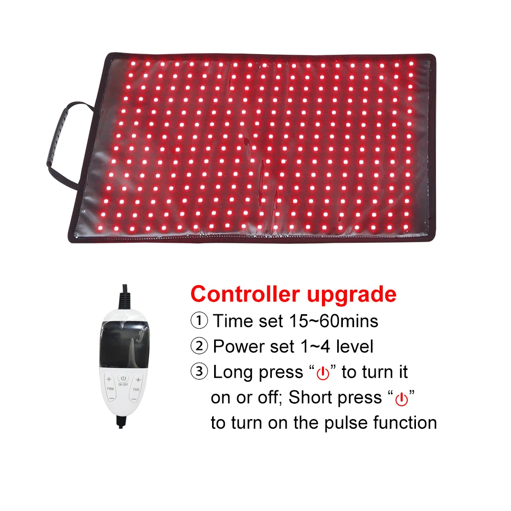 Bestway 660nm 850nm Led Red Light Therapy Belt Wrap Mat Body Slim Belly Pad