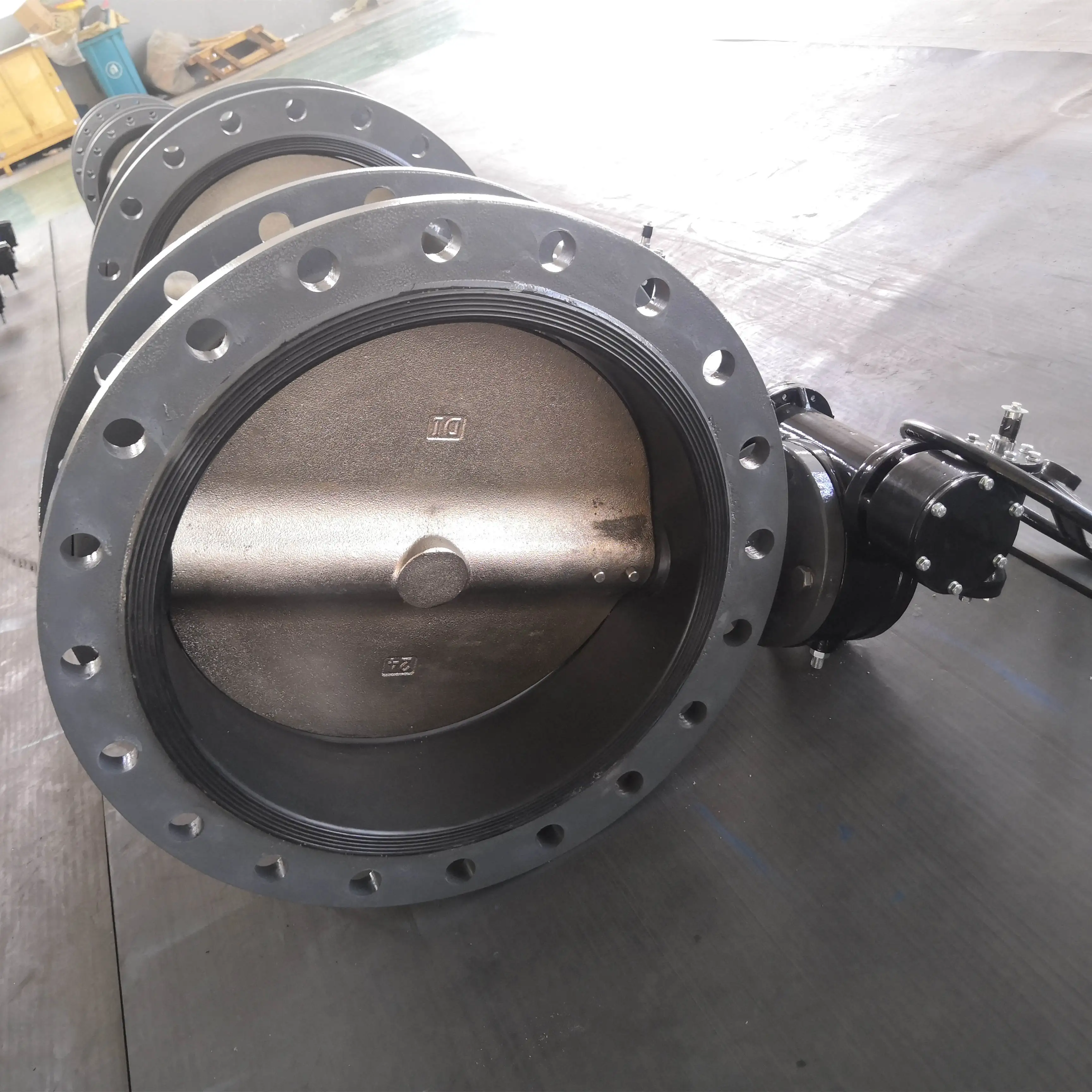 10 Inch Flange Connection WCB Carbon Steel Butterfly Valve Concentric Type 150LB