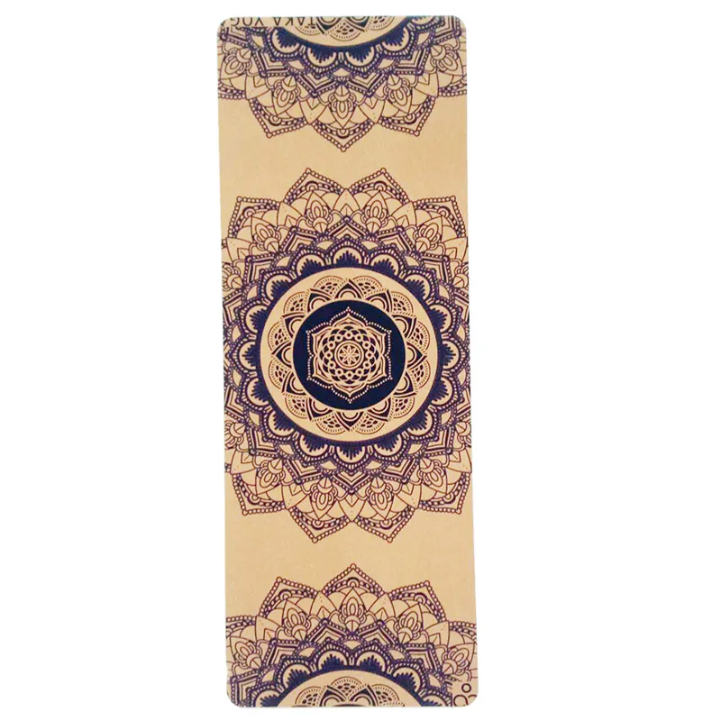 High Density Deluxe Non Slip Wholesale  Cork Yoga block Mat Exercise Pilates and Yoga Mat