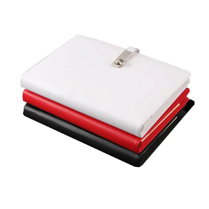 Custom PU Leather Travel  Journal Diary Hot Sale Personal Writing Notebooks Business Planner Notepad with Combination Lock