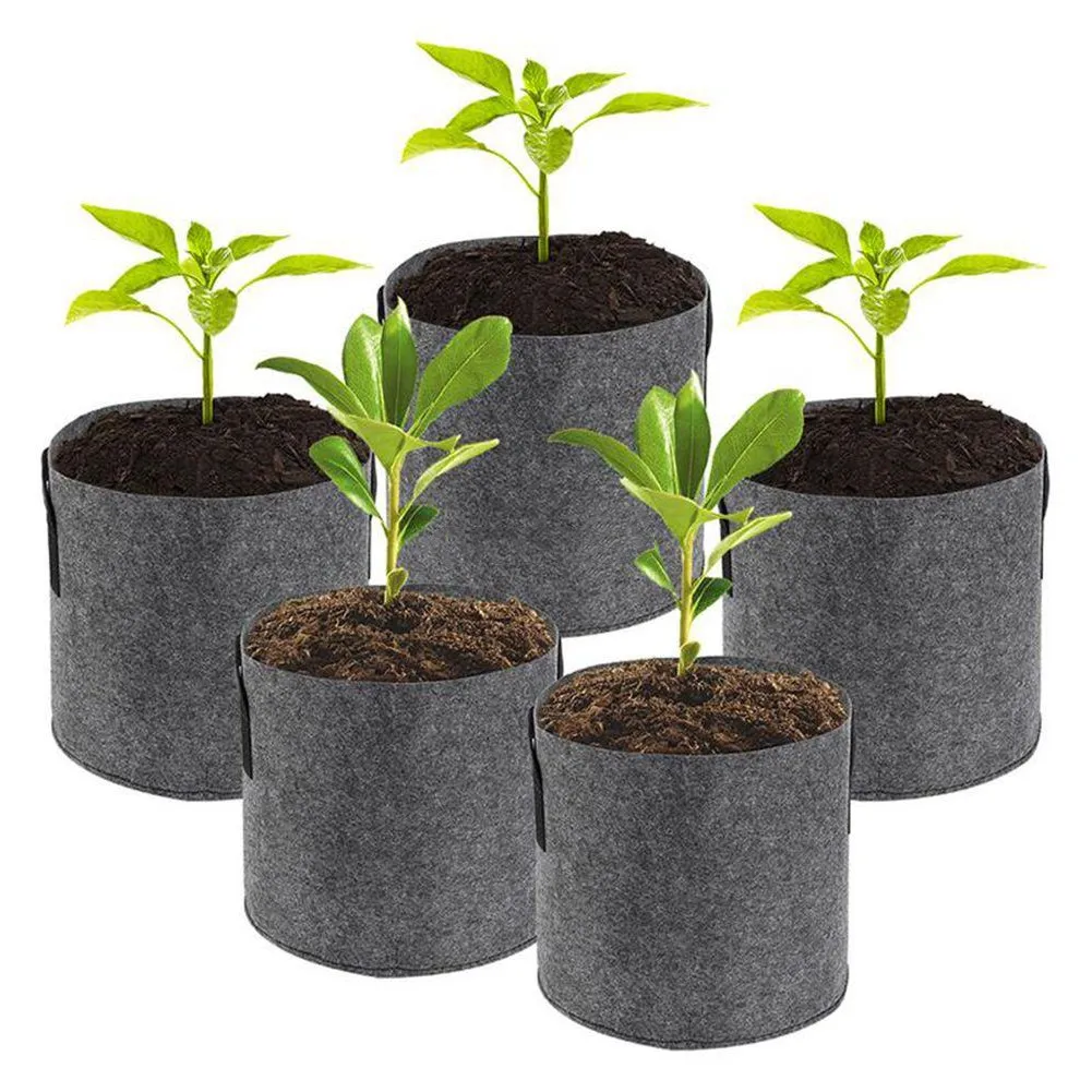 Biodegradable plant bags Vegetable Greenhouse Garden polyester grow bags Planter Grow bags