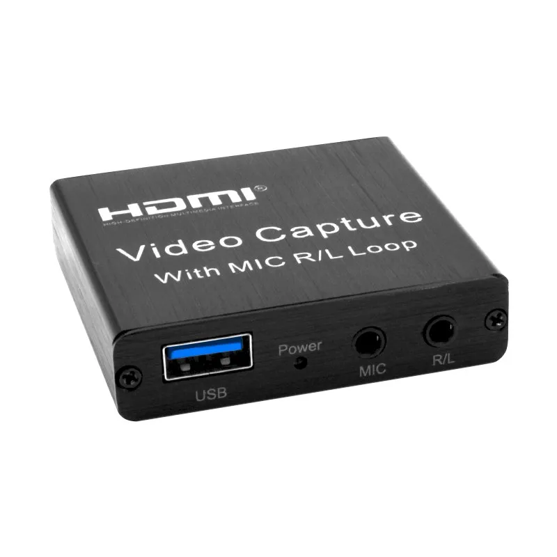Hot 4K 60fps Game Capture Device Card Live Streaming HD to USB 3.0  Video Capture Card For Xbox PS4 Live Streaming Capture
