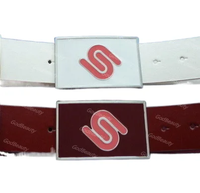 Womans belt New Women Fashion Belt Golf Luxury Brand Custom Design PU Belts With Enamel Buckle