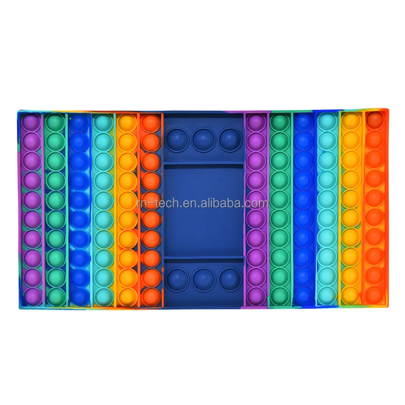 Game Fidget Toy Interactive Large Silicone Rainbow Chess Board Parent-Child time Sensory Toy Friends Gatherings Game Toy