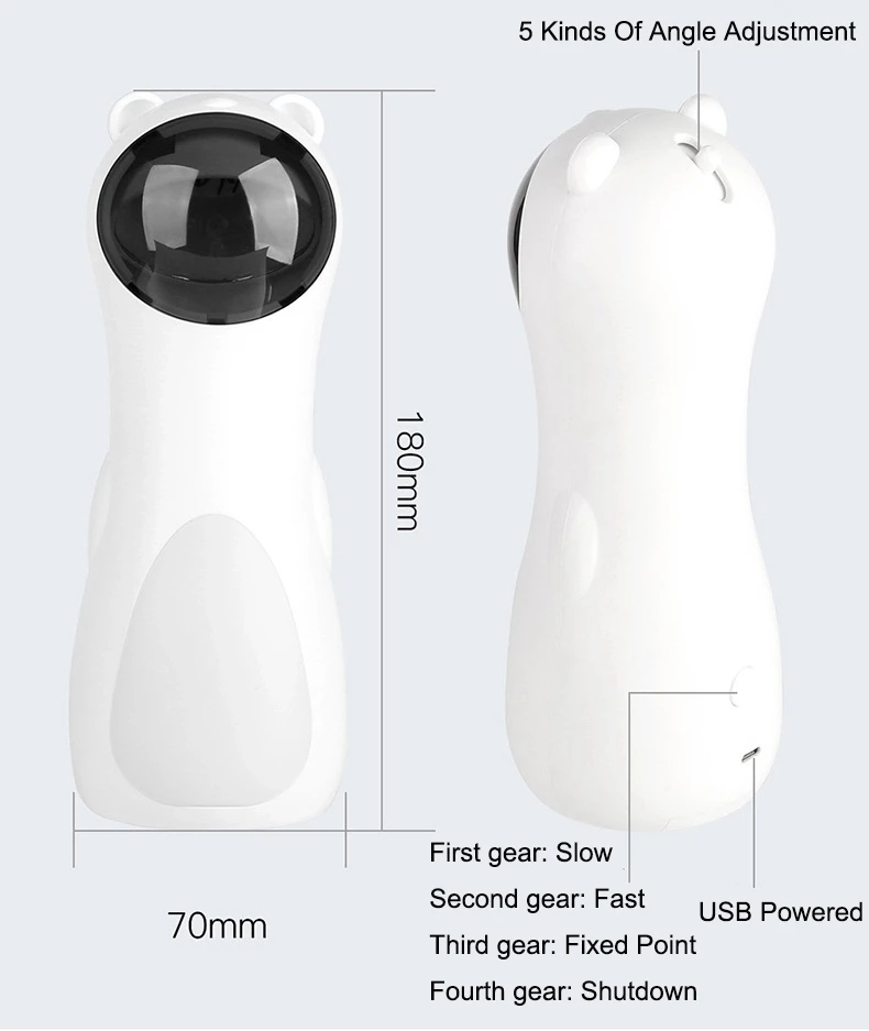  Умная Автоматическая Лазерная Игрушка для кошек USB перезаряжаемая портативная