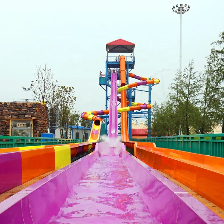 Great Fun Theme Park High Speed Water Slides Fiberglass Water Park Slides Factory In China For Sale
