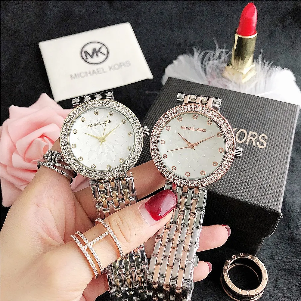 Wholesale fashion jewelry oem watch set women men digital smart watches MK reloj gifts quartz watch