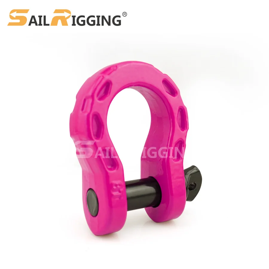 8T Offroad Recovery 4x4 Bow Shackle Offroad Car Trailer 3/4 Omega Shackle Flatbed Shackle For Toyota Land Cruiser 1984