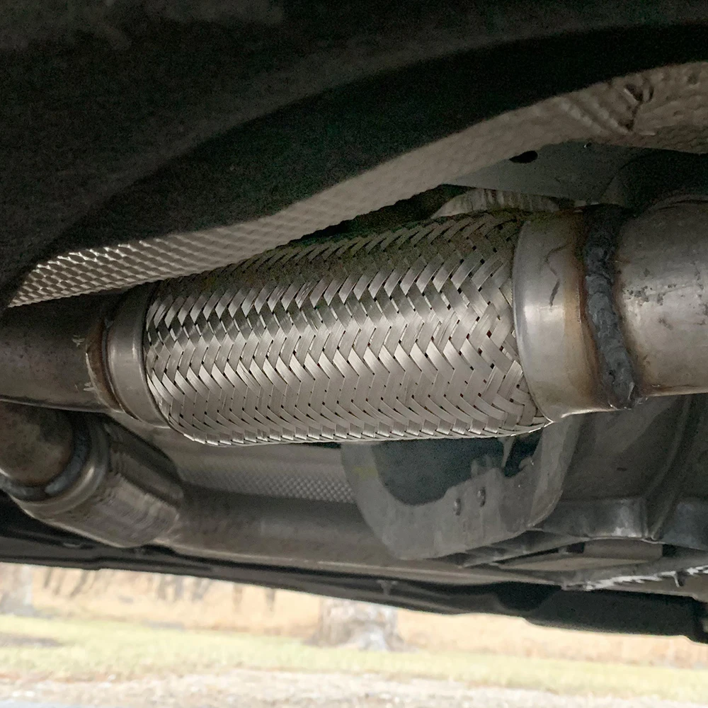 Factory Price Universal Exhaust Flexible Pipe Repair Kit Stainless Steel Straight Braided Bellows Truck Car Parts Exhaust Pipe