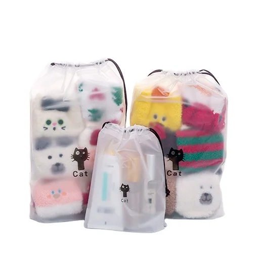 
Women String Cats Cosmetic Bag Travel Makeup Case Bath Organizer Storage Pouch Toiletry Wash Beaut Kit 