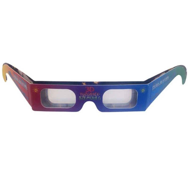 Paper Spectrum Separated Chromadepth 3d Glasses Watching Movie Cardboard glasses
