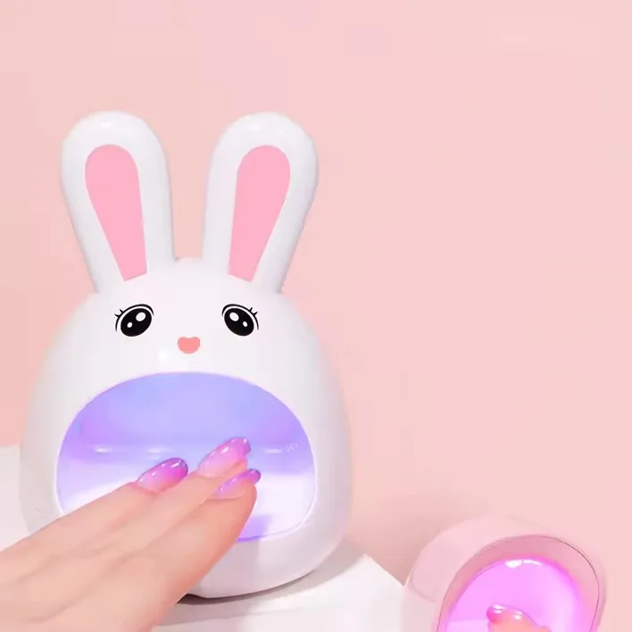 USB Cartoon Nail Lamp 24W Pink White Cute Rabbits Professional Gel Polish Drying Cheap UV LED Nail Dryer For Manicure