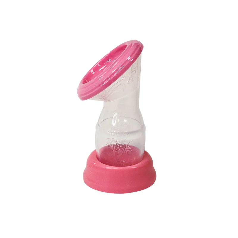 Factory Wholesale Silicone Breast Pump With Cover And Base  Mom Use Hands Free Breast Pumps