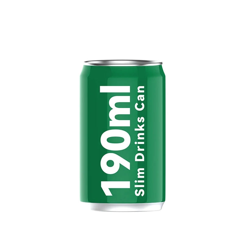 Slim 190ML Customized Aluminum Soda Cans With Easy Open Lid