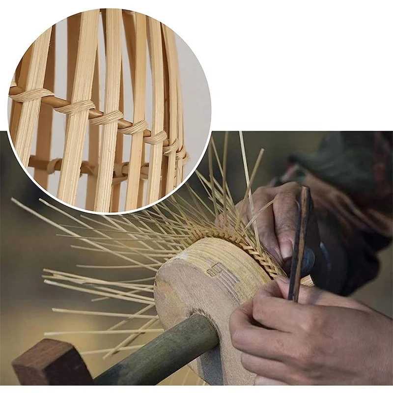 Cheap price indoor lighting customized hotel restaurant bedside bamboo lamp chandelier wall suspension pendant light