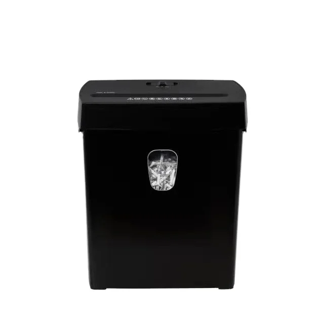 Mini Home Waste Shredder Machine Cross-Cut Strip-Cut Paper & CD Shredder Size A4 6 Sheets Mini Paper & Card Shredder