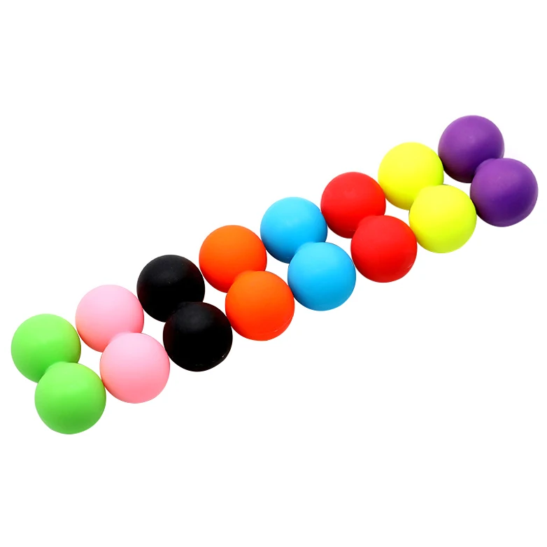Therapy Fascial Balls Foot Back Shoulder Massage Solid Silicone Lacrosse Ball for Myofascial Release & Pain Relief