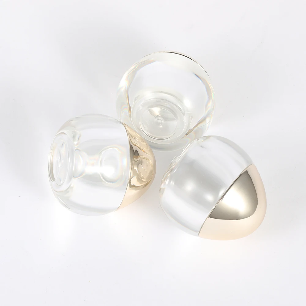 15g cosmetic gem jars  egg shaped sunscreen capsule skin care product packaging cream container
