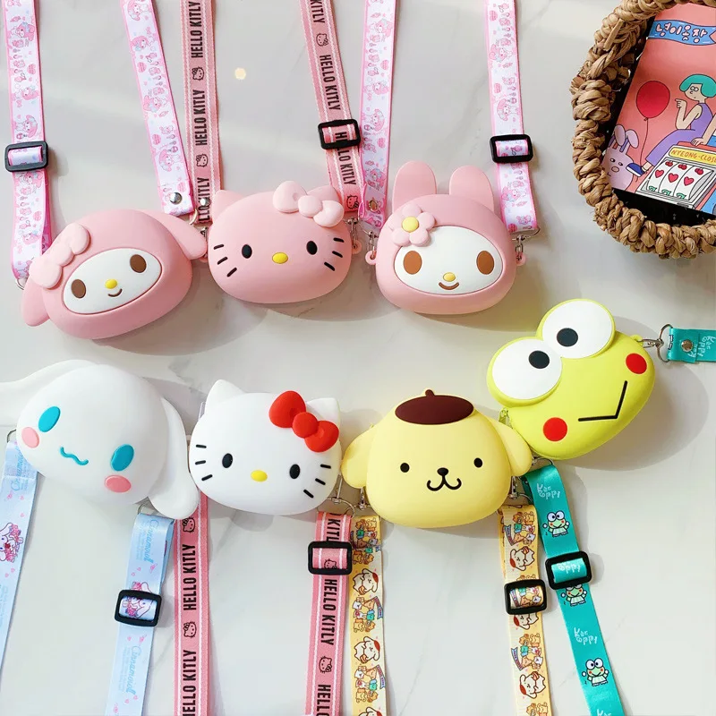 Детский силиконовый кошелек Kitty Melody Kuromi Cinnamoroll