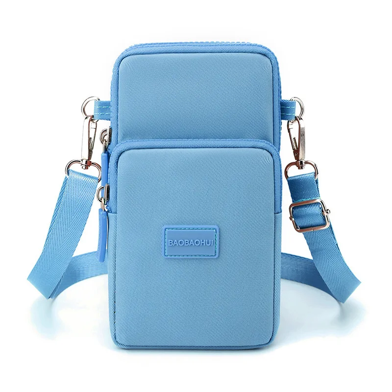 New Oxford fabric crossbody bags mobile cell phone bag wallet purse pouch with touch ladies small shoulder bag for girl woman