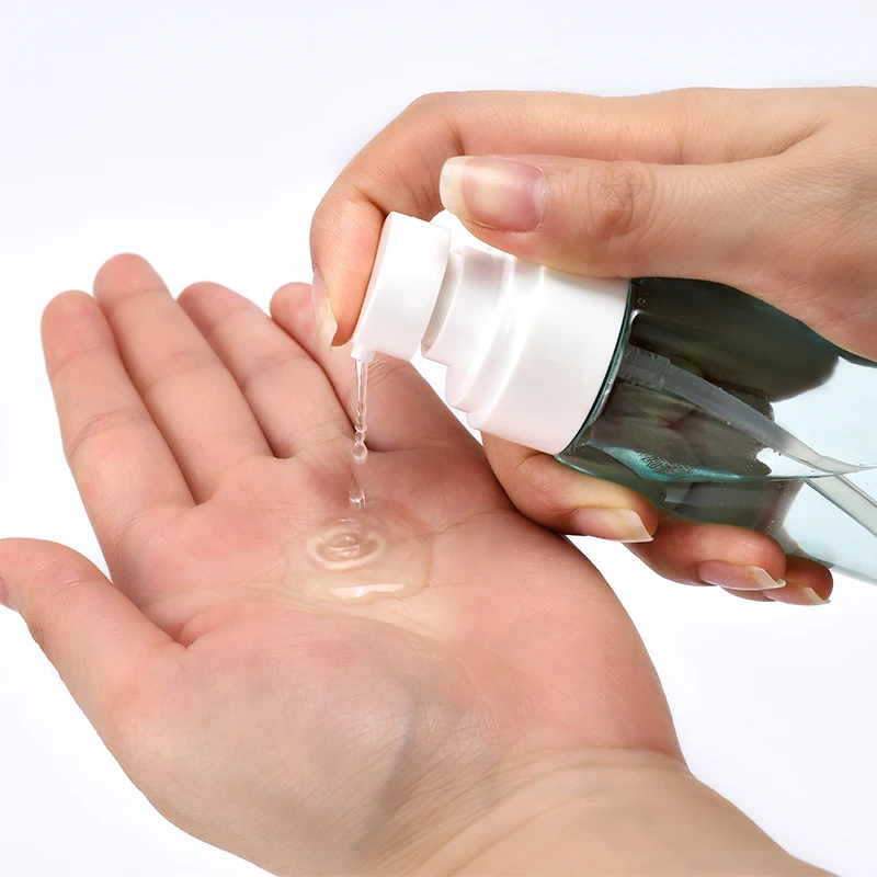 50ml 100ml PETG Empty Round Plastic Hair Spray Bottle For Skin Care Lotion Cream For 75% Achohol