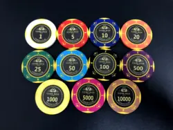 The Latest Version 14g Casino Professional Clay Customized Poker Chips