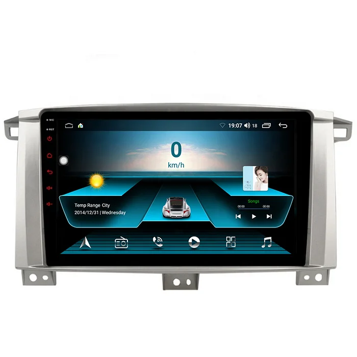 9inch 2Din Android 10 System Full Touch Screen Car radio For Toyota Land Cruiser LC 100 GXR 2002-2007 Car Player