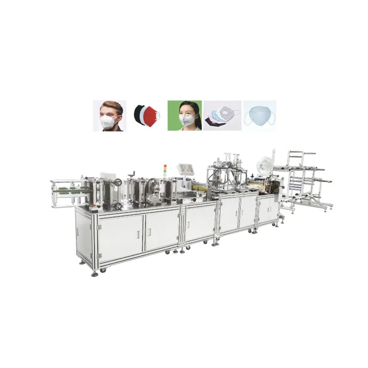 high speed 150 pcs/min automatic kn95 folding mask making machine surgical use folded n95 masks