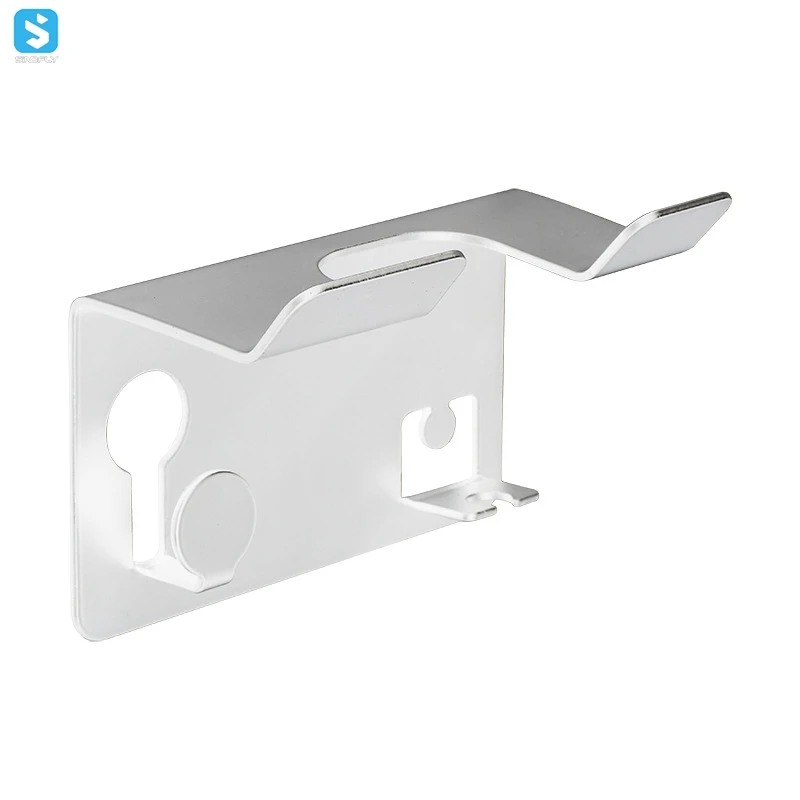 Wholesale Bathroom Space Aluminum Storage Rack Without Punching Wall Hanging Hair Dryer Holder