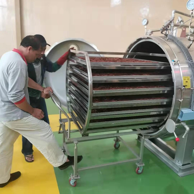 Horizontal Autoclave Steam Sterilizer Autoclave For Glass Bottle  Retort Machine
