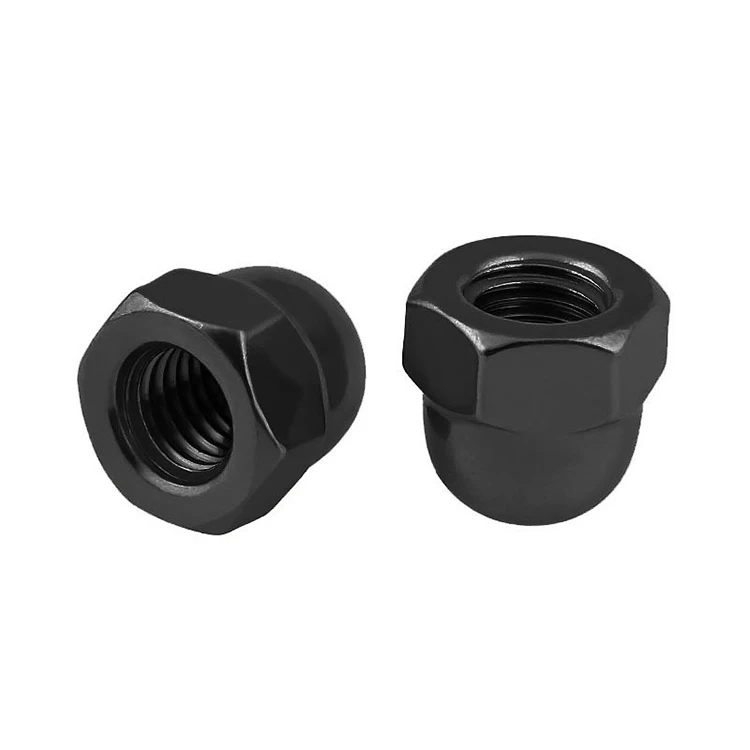High quality m3 m4 m6 m8 m10 m12 m16 cap nut hex domed cap nuts steel cap nuts