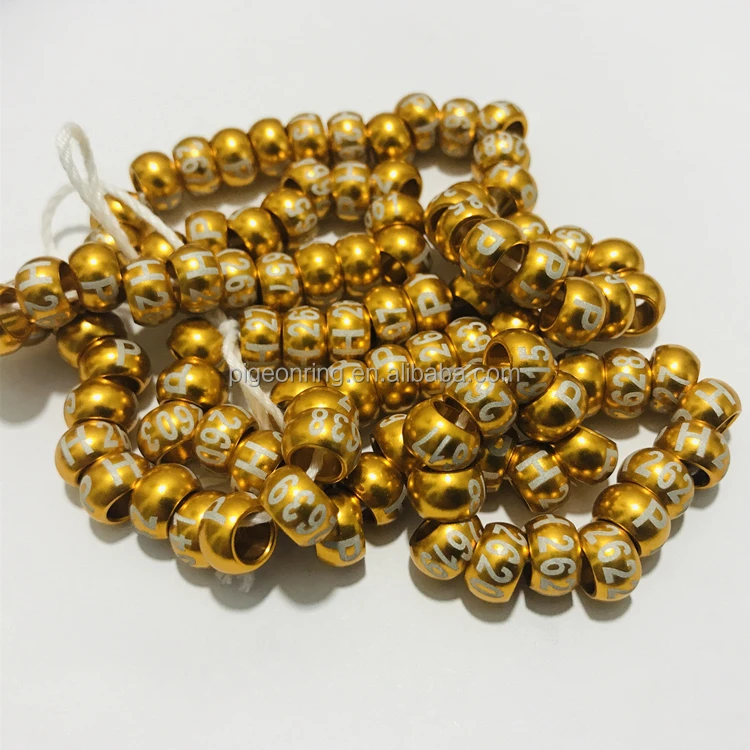 Wholesale High quality circular type aluminium bird rings Fancy pigeon rings