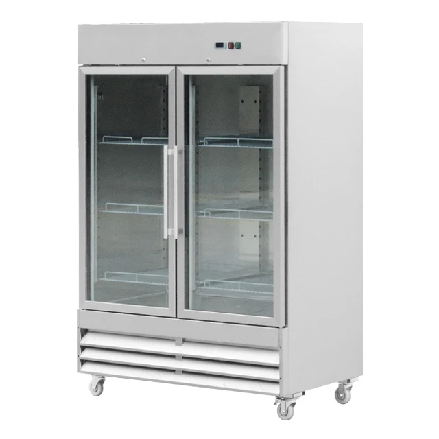 China Made Stainless Steel 6 Doors Dual Temperature Freezer Commercial Upright Kitchen Refrigerator Custom Freezer