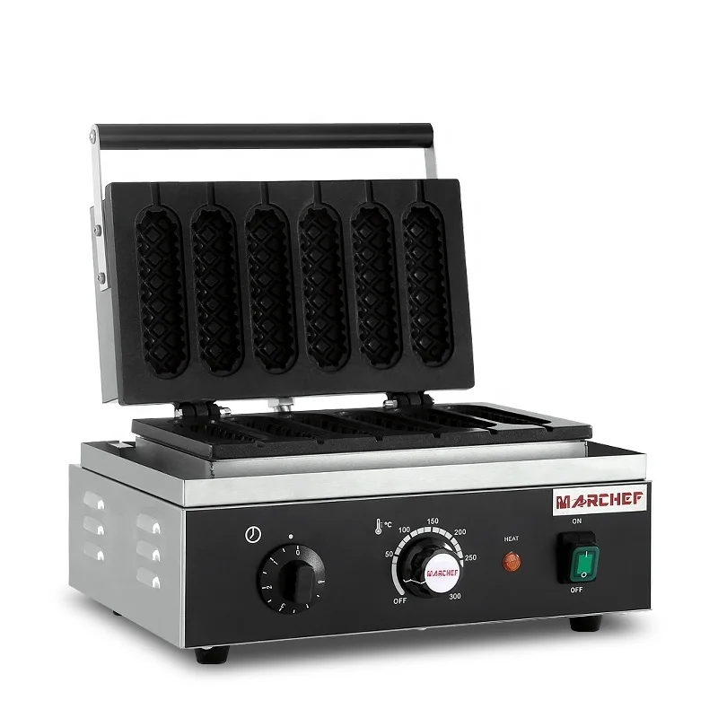 Commercial Kitchen snack Equipment Non Stick Commercial Hot Dog Waffle Maker